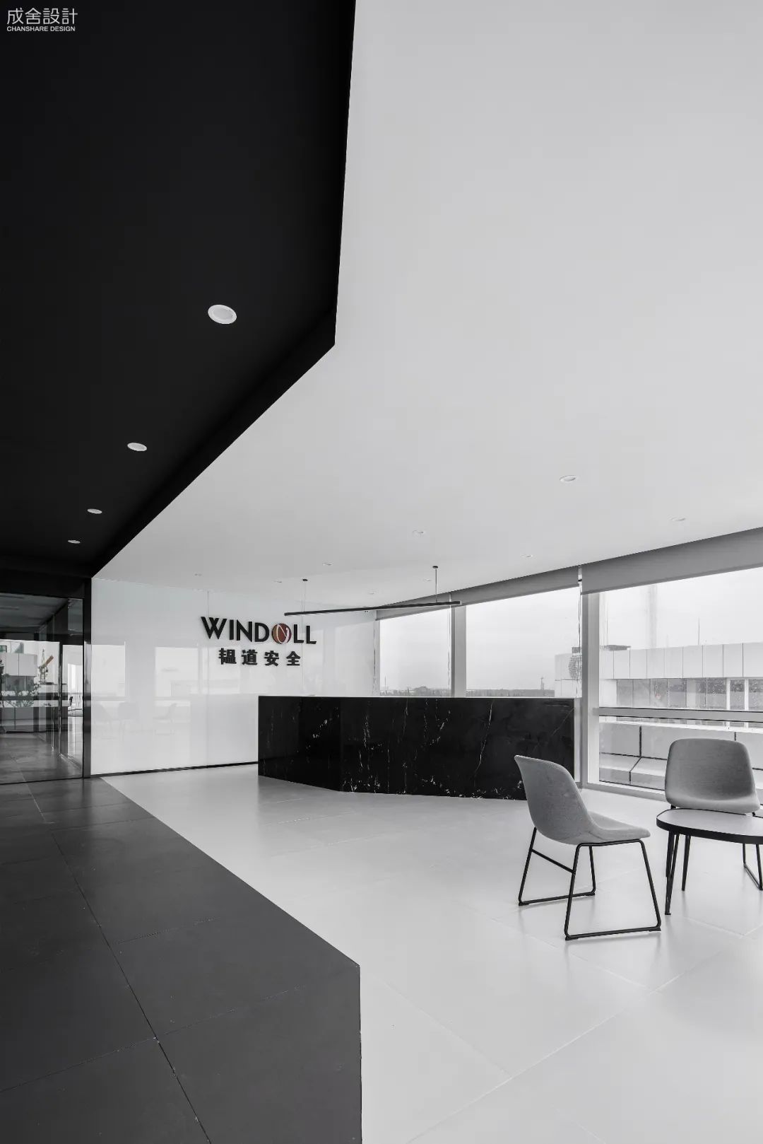 前臺-上海辦公樓室內(nèi)裝修