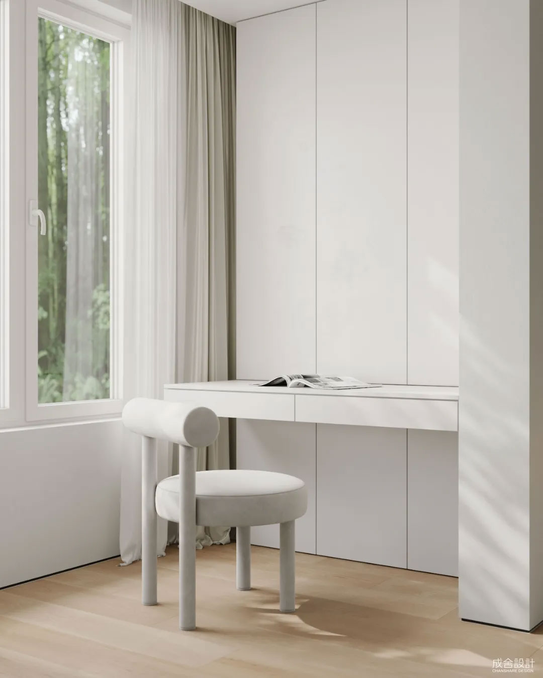 小書桌-常州別墅中式裝修